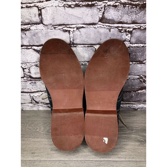 1901 Blue Leather Wingtip Oxfords Lace Up Shoes Men's Sz 9.5M US/43EU M72913 - Picture 16 of 16